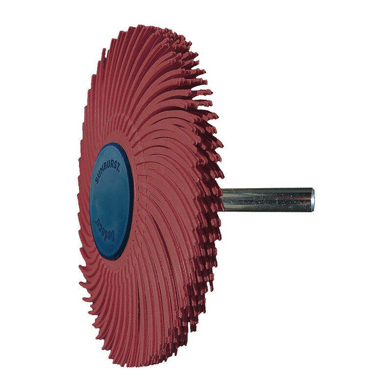 foto del prodotto disque brosse radiale sunburst d.76mm k.220 rouge 10000min tyrolit