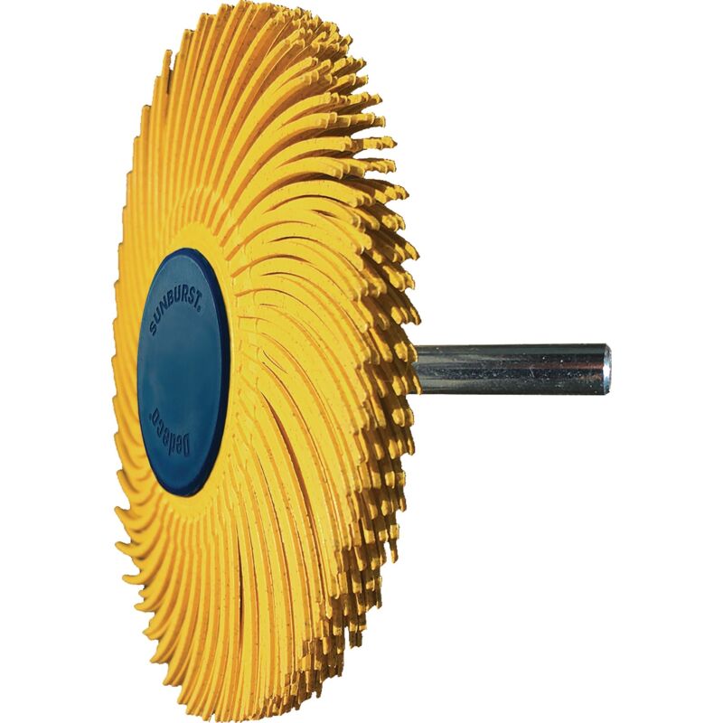 foto del prodotto disque brosse radiale sunburst d.76mm k.80 jaune 10000min tyrolit