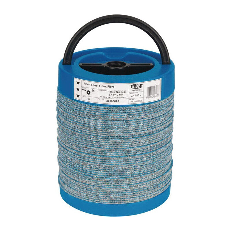 foto del prodotto disque fibre premium za p48 v d.125mm acier k.24.inox sta tyrolit par 50 