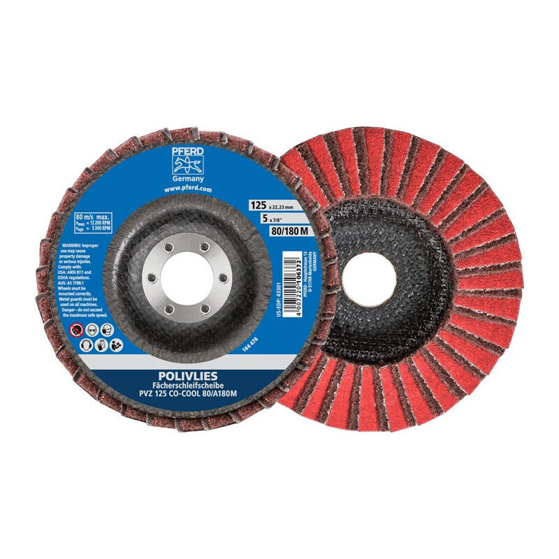 foto del prodotto disque lamelles d.125mm k.80 180 m aluminium grain c ramique co cool pferd par 5 