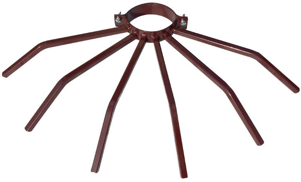 foto del prodotto dissuasore antifurto con barre in acciaio per pluviali tubi esterni 100 mm marrone