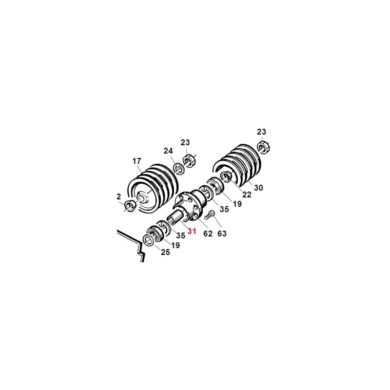 foto del prodotto distanziale girante turbina turbo1 turbo2 originale gianni ferrari 01.40.00.0590