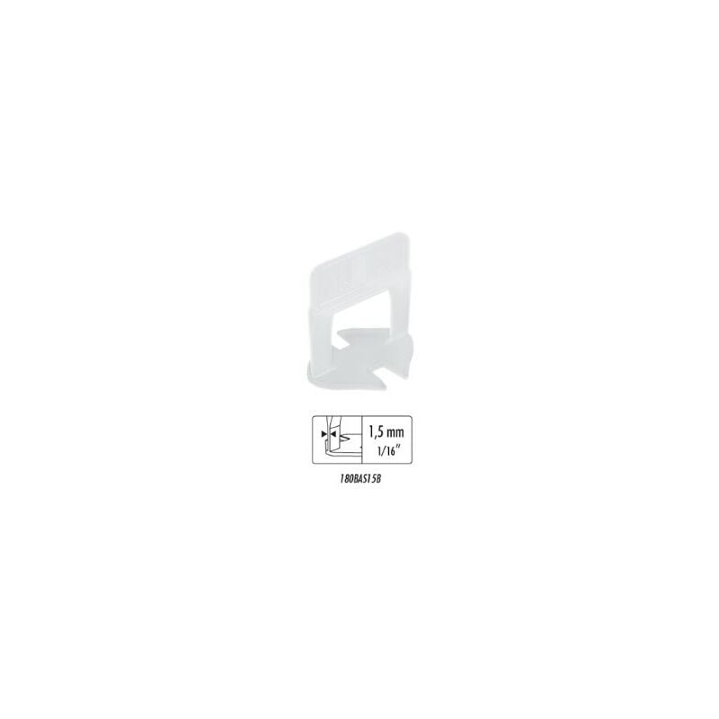 foto del prodotto distanziatori autolivellanti r.l.s. hd base 1,5 mm h 3 12 mm conf. 250 pz
