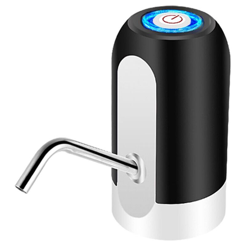 foto del prodotto distributore automatico di acqua in bottiglia nero da 1 pezzo caricatore usb, per casa, ufficio, campeggio, viaggi.