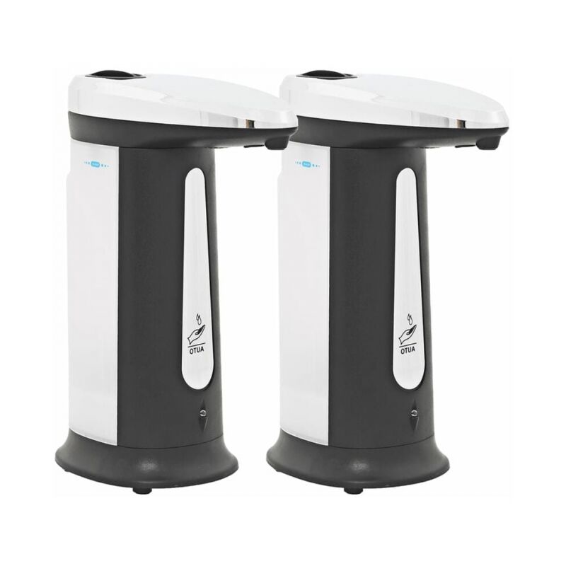 foto del prodotto distributore automatico di sapone 2 pezzi sensore ir segnale acustico dispenser di sapone a sensore