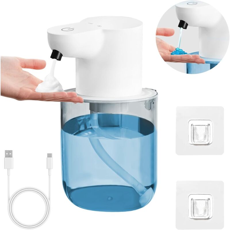 foto del prodotto distributore automatico di sapone 400 ml elettrico da parete touchless con sensore 4 velocit interruttore regolabile impermeabile ipx5