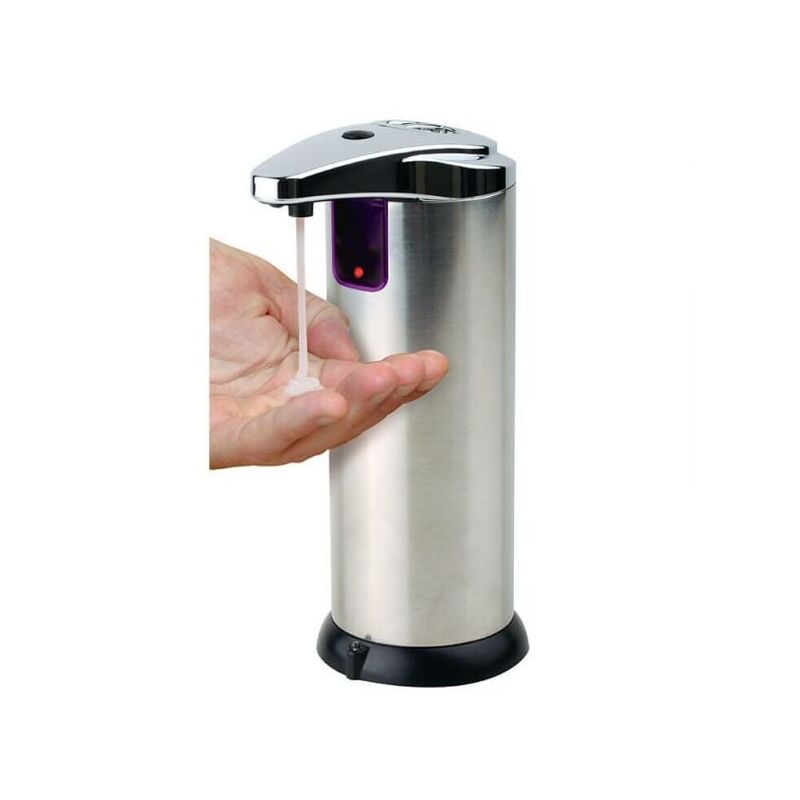 foto del prodotto distributore automatico di sapone applica il sapone senza contatto comodo ed economico design elegante per sapone, gel o alcol disinfettante