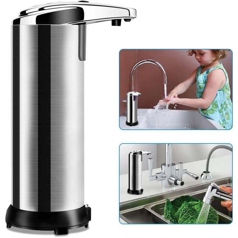 foto del prodotto distributore automatico di sapone con sensore a infrarossi e base impermeabile senza contatto 