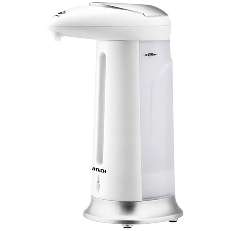 foto del prodotto distributore automatico di sapone, gel idroalcolico 330 ml grigio e sapone bianco dispensa auto dispense