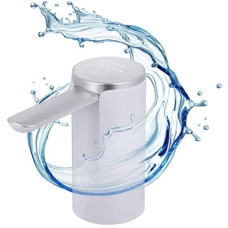 foto del prodotto distributore d acqua con display led automatico, 4 volumi di erogazione 200 600 800ml continuo, 1200mah, touch control, bottiglie e caraffe da 1,5,