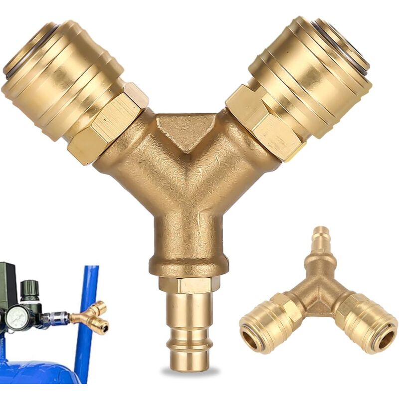 foto del prodotto distributore di aria compressa, connettore aria compressa da 1 4 di pollice distributore di aria compressa in ottone distributore di aria compressa