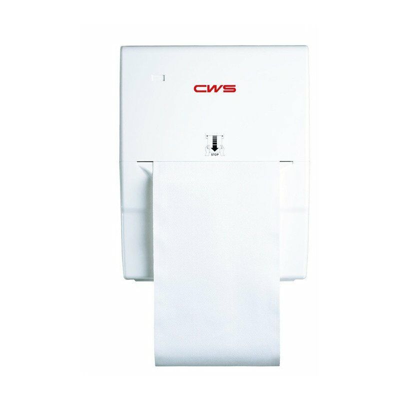 foto del prodotto distributore di asciugamani in cotone heavyduty 102-er, con serratura a cilindro bianco cws