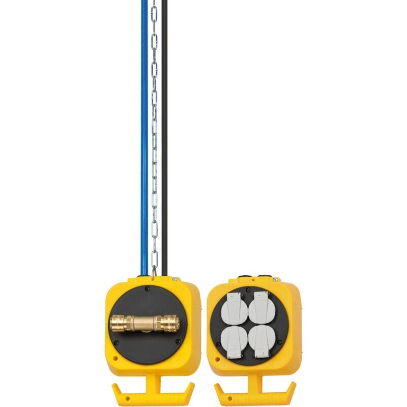 foto del prodotto distributore di corrente a pendolo con 4 prese con contatto di protezione made in germany brennenstuhl