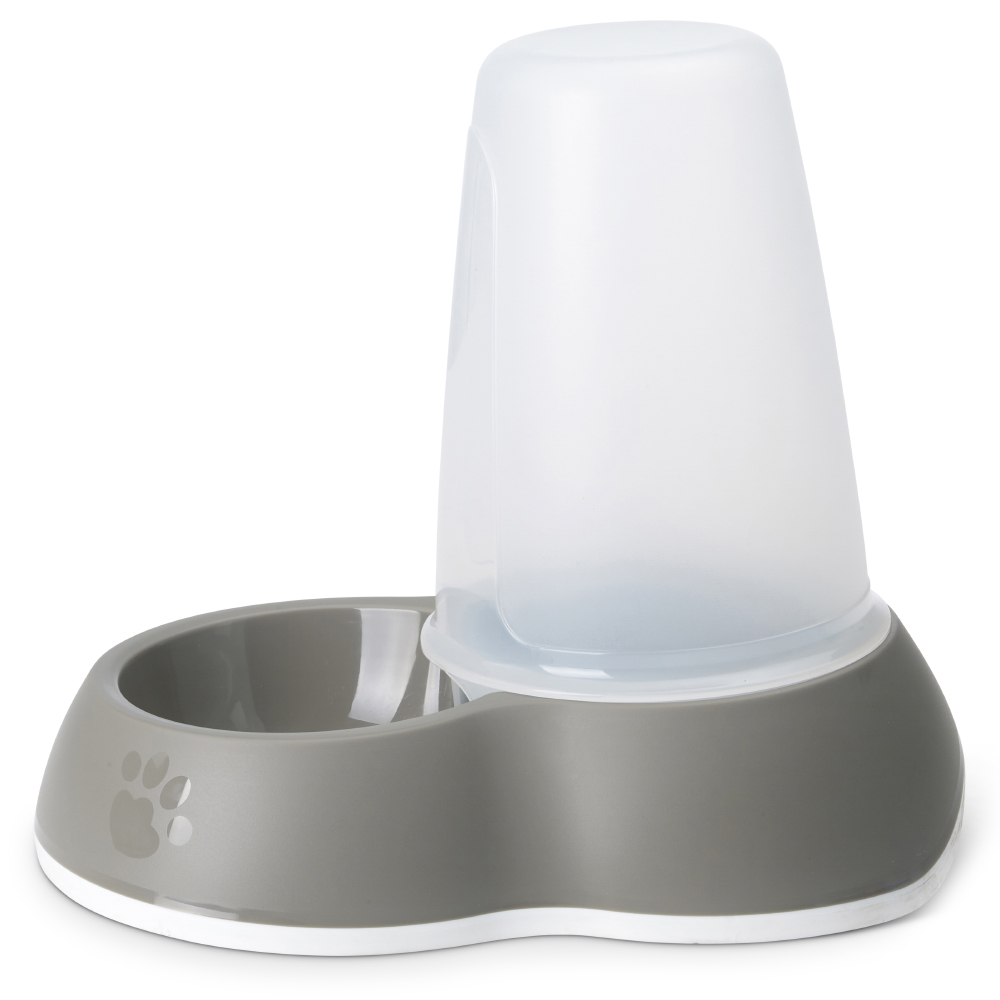 foto del prodotto distributore di crocchette savic loop grigio brunastro 1,5 l, l 26 x p 17,5 x h 23 cm