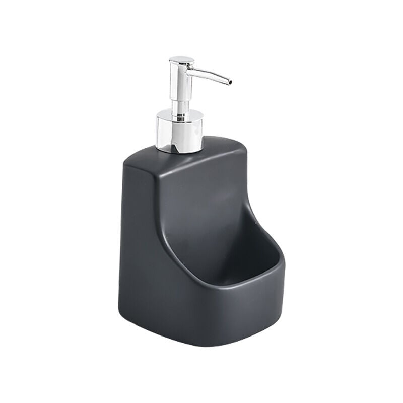 foto del prodotto distributore di detersivo per piatti, distributore di sapone, ceramica di fascia alta con superficie soft touch, con scomparto per spugna, capacit 