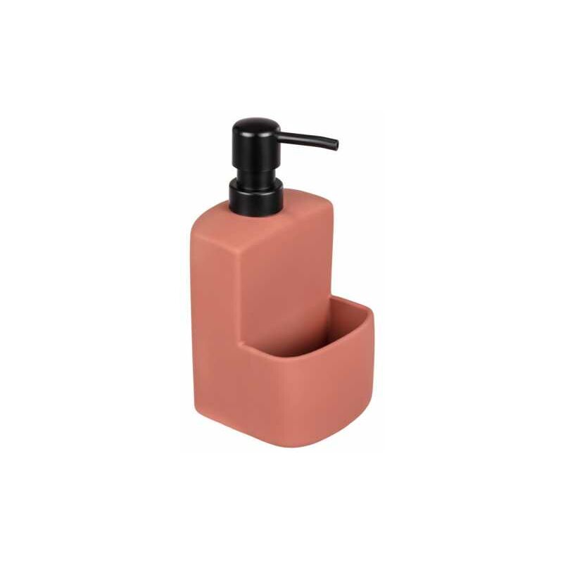 foto del prodotto distributore di detersivo per piatti o sapone festival siena verde, per la cucina, in ceramica con superficie morbida al tatto, scomparto per spugna,