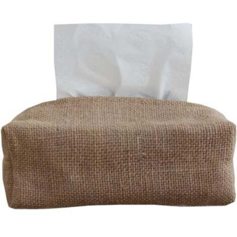foto del prodotto distributore di fazzoletti, portarotolo di carta assorbente, contenitore portaoggetti, scatola per fazzoletti in cotone e lino, 22 x 10 x 10 cm,