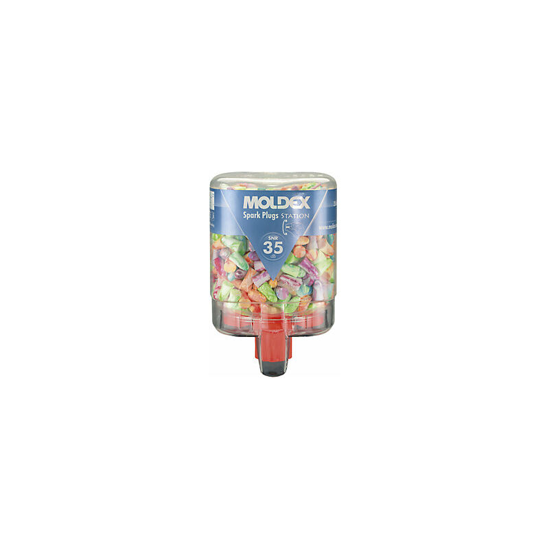 foto del prodotto distributore di inserti auricolari con inserti moldex