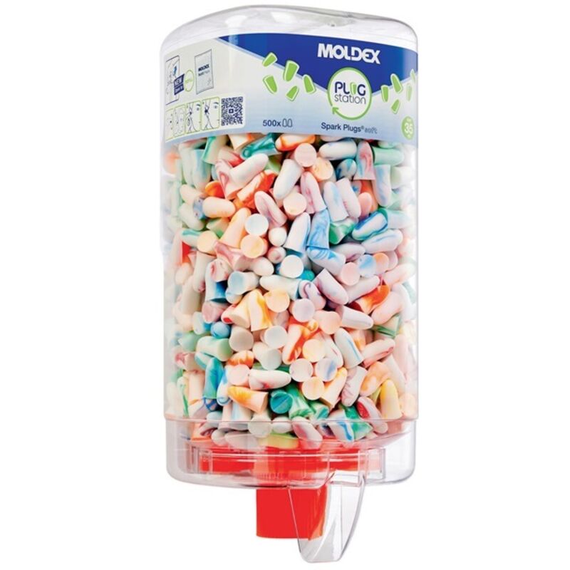 foto del prodotto distributore di inserti auricolari con inserti moldex