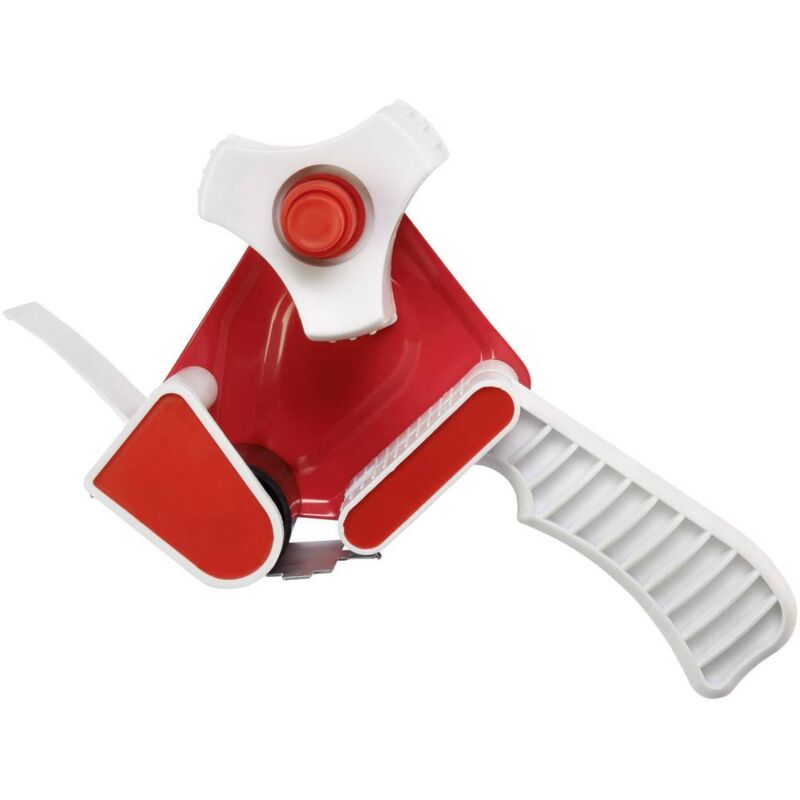 foto del prodotto distributore di nastro da imballaggio rosso, bianco larghezza rotolo max. 50 mm lunghezza rotolo max. 66 toolcraft