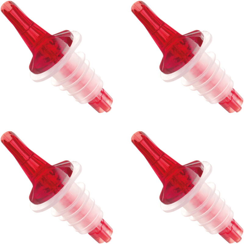 foto del prodotto distributore di rubinetti per bottiglie rosso set da 4 pz.