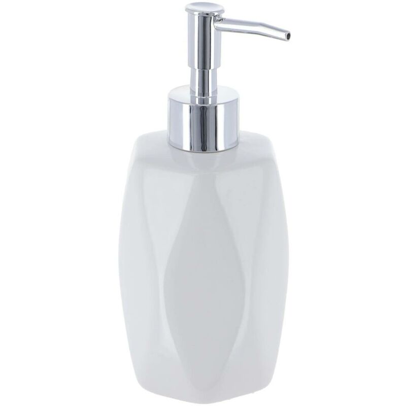 foto del prodotto distributore di sapone a forma di diamante 330 ml bianco tendance