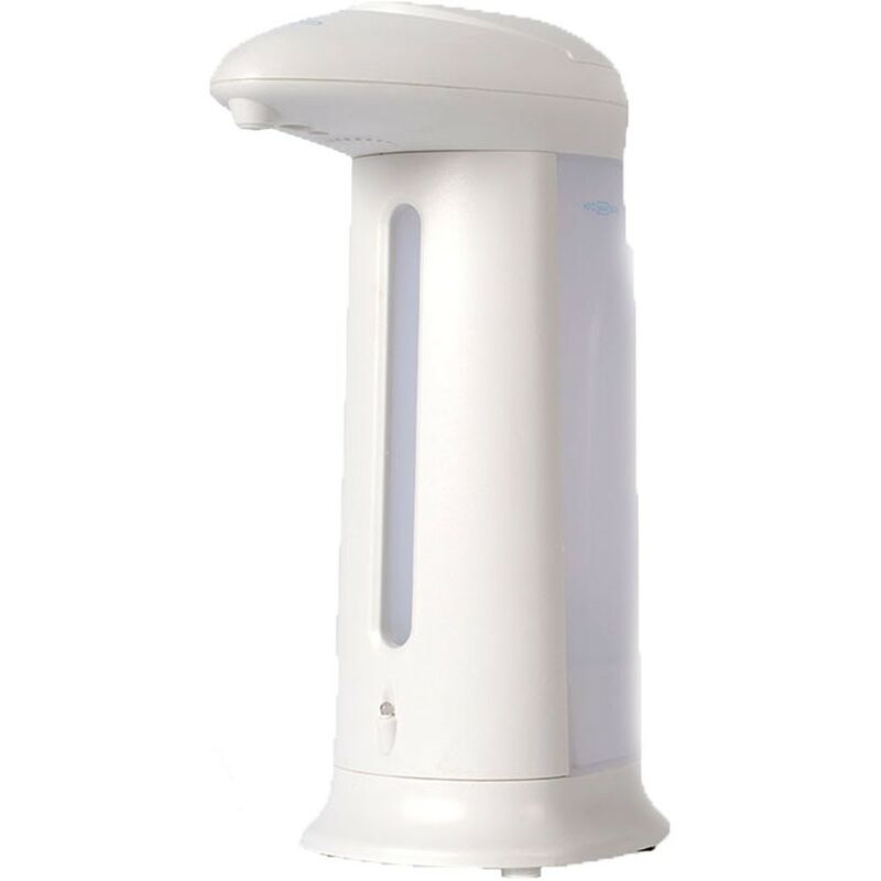 foto del prodotto distributore di sapone automatico dosatore dispenser sapone mano con sensore infrarossi in plastica a batteria 330 ml