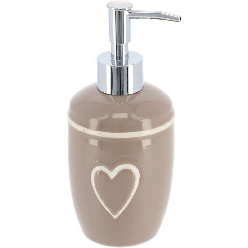 foto del prodotto distributore di sapone cuore 370 ml taupe tendance