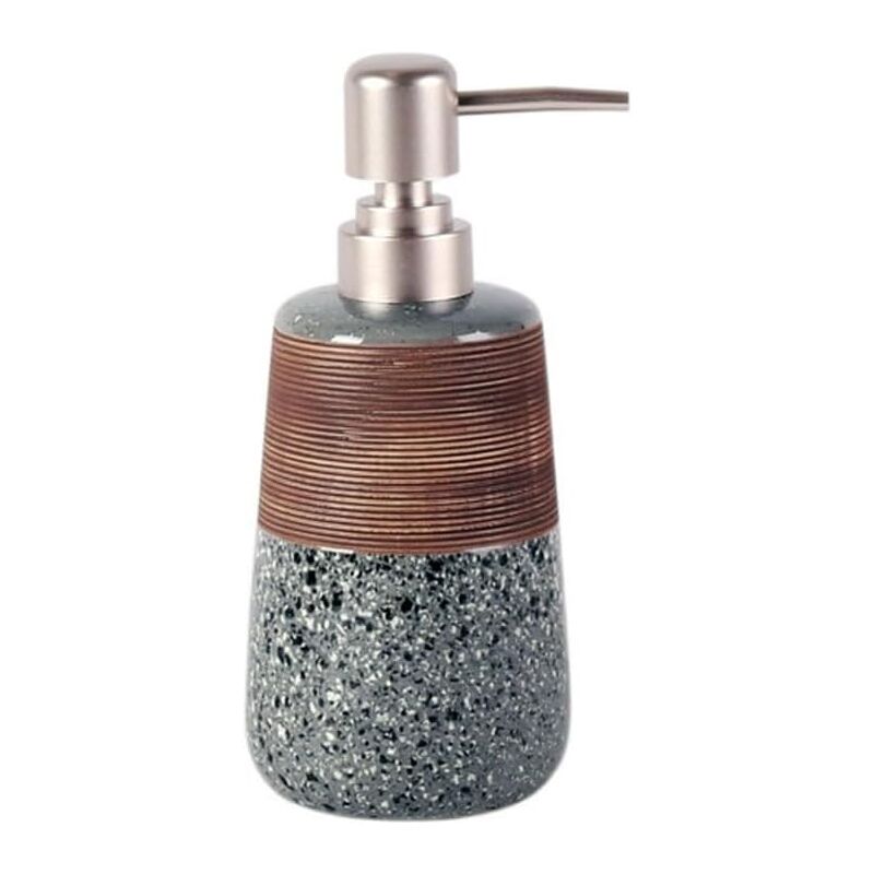 foto del prodotto distributore di sapone, design spazzolato in stile nordico, distributore di sapone liquido, distributore di sapone per le mani da bagno, distributore