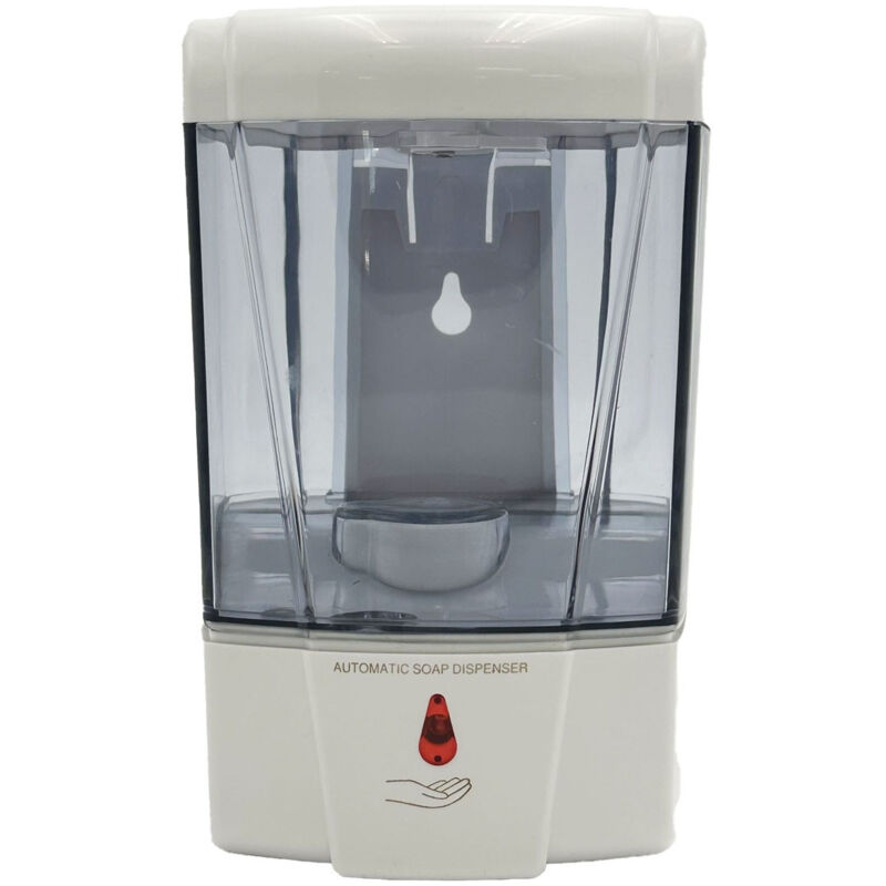foto del prodotto distributore di sapone e shampoo automatico da parete 600 ml ergonomico trasparente