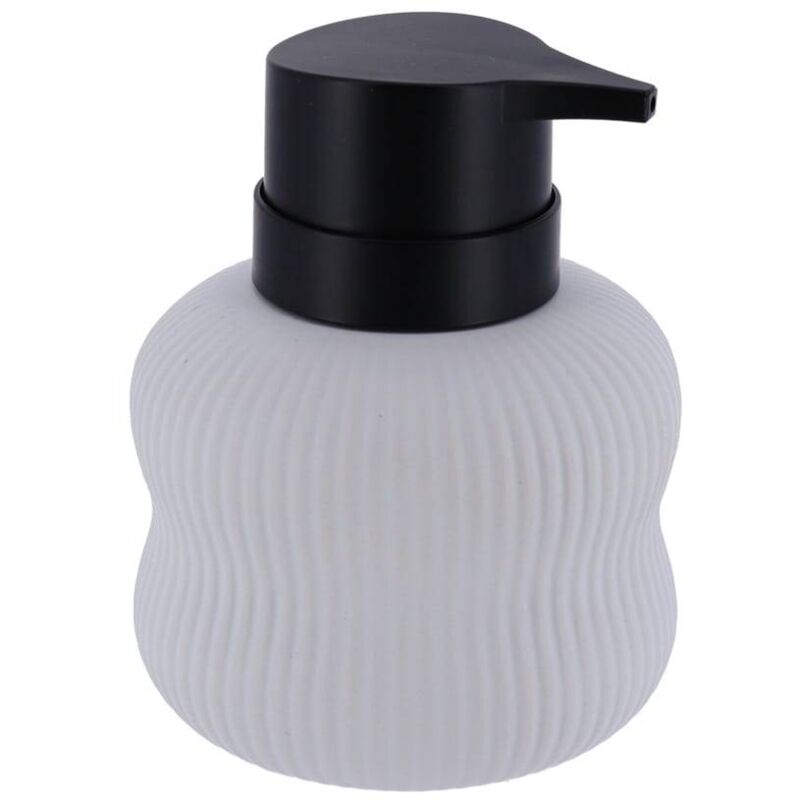 foto del prodotto distributore di sapone gres arrotondato da 300 ml bianco tendance