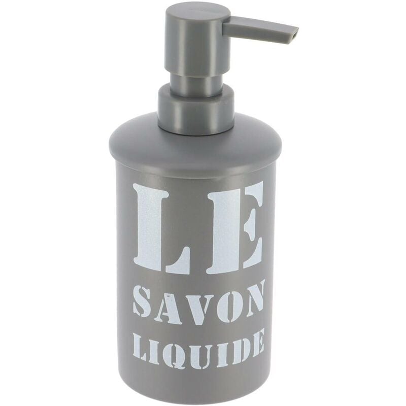 foto del prodotto distributore di sapone in metallo stampato 330 ml grigio tendance