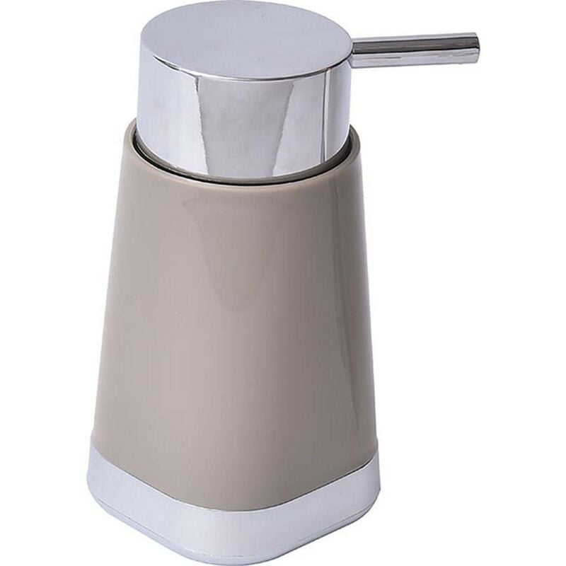 foto del prodotto distributore di sapone in pp con base cromata 130ml taupe tendance