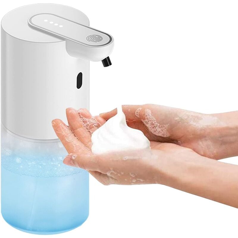 foto del prodotto distributore di sapone in schiuma da 400 ml, distributore automatico di sapone, perfetto per il bagno