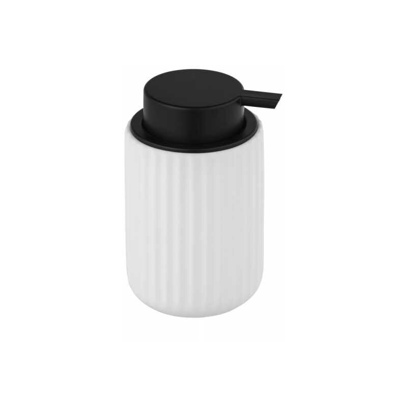 foto del prodotto distributore di sapone liquido belluno, capacit 300 ml, ceramica soft touch , 8x13,5 cm, bianco wenko