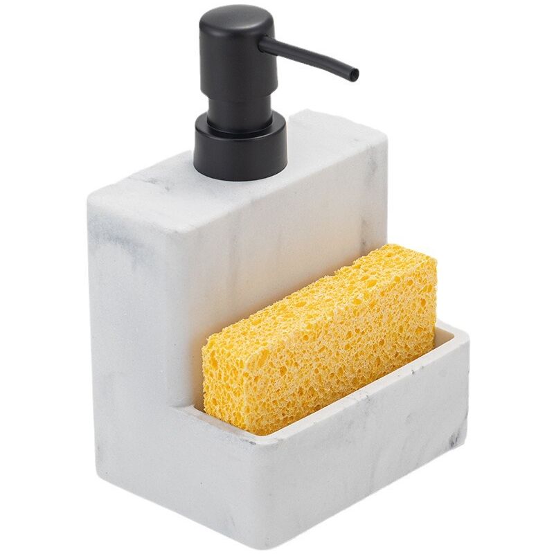foto del prodotto distributore di sapone liquido con pompa, flacone da 300 ml, per cucina, mobiletto del bagno, hotel