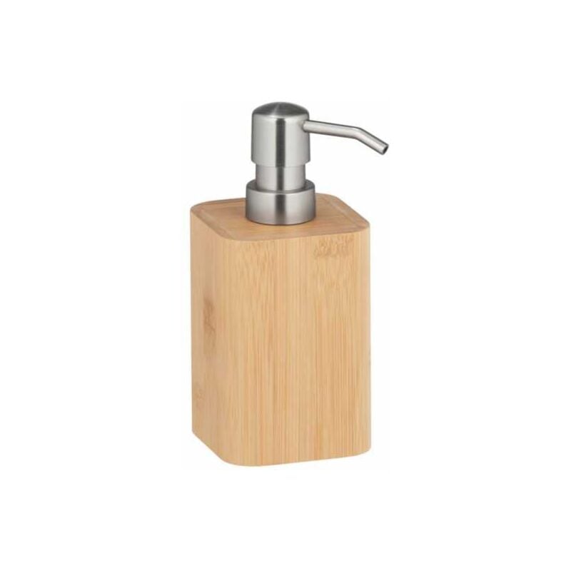 foto del prodotto distributore di sapone liquido in legno bambusa, capacit 200ml, bamb , 9,3x16,5x7,2 cm, marrone wenko