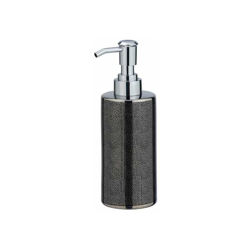 foto del prodotto distributore di sapone liquido nuria, capacit 300ml, ceramica, 7,5x18,7x6,5 cm, argento antracite wenko