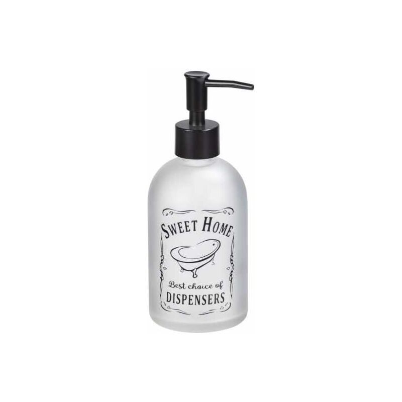 foto del prodotto distributore di sapone liquido sweet home , distributore di sapone in vetro, capacit 400ml, vetro, 8,2x19x7,6 cm, trasparente wenko