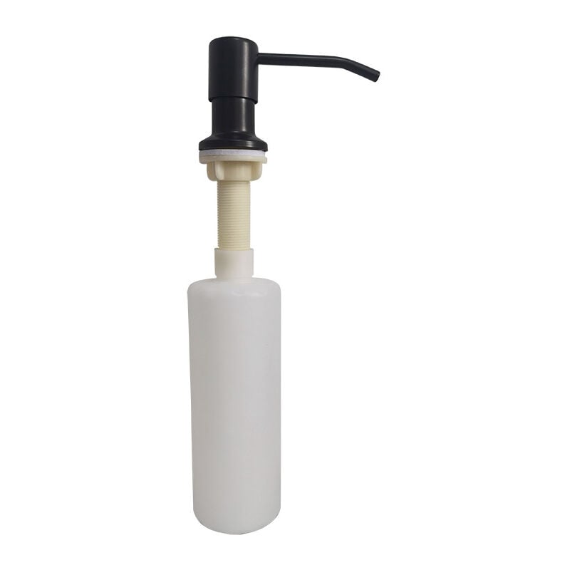 foto del prodotto distributore di sapone per lavello da cucina, distributore di detersivo da cucina integrato in acciaio inossidabile da 350 ml, distributore di sapone