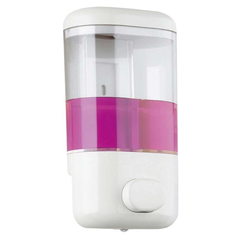 foto del prodotto distributore di sapone push bianco