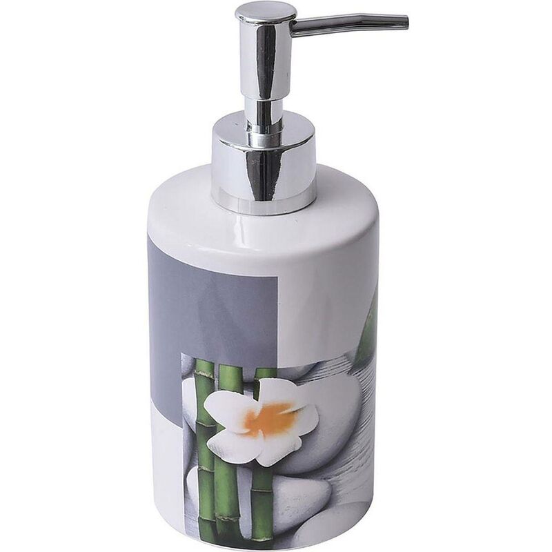 foto del prodotto distributore di sapone rotondo stampato in dolomite 320 ml honolulu tendance