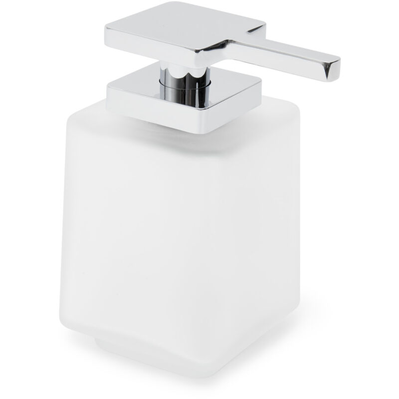 foto del prodotto distributore di sapone sat evolution s cromo vetro satdevosdav swiss aqua technologies