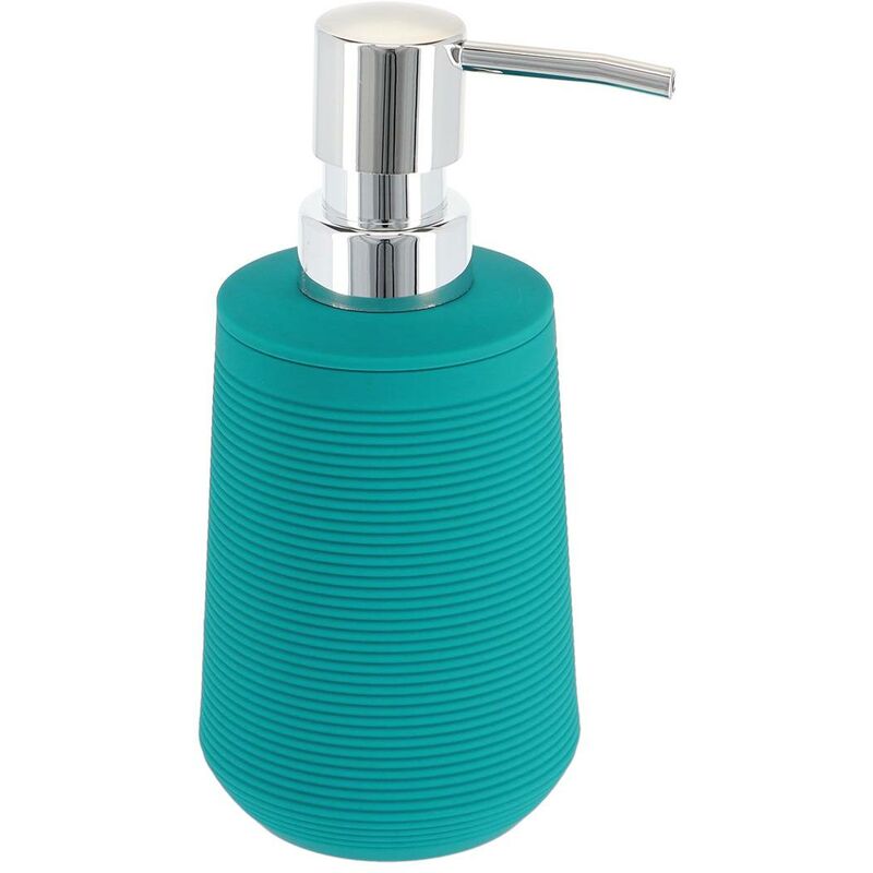 foto del prodotto distributore di sapone striscia abs gomma 270 ml verde blu tendance