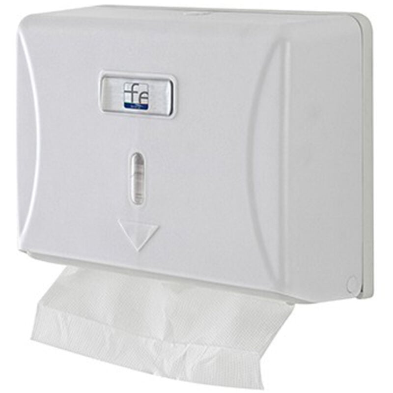 foto del prodotto distributore dispenser salviette carta piegata a muro plastica 27,5x20,5x10cm