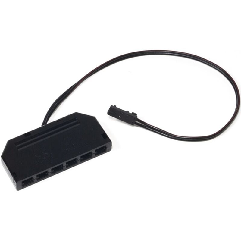 foto del prodotto distributore led nero per 12 v 200mm l s