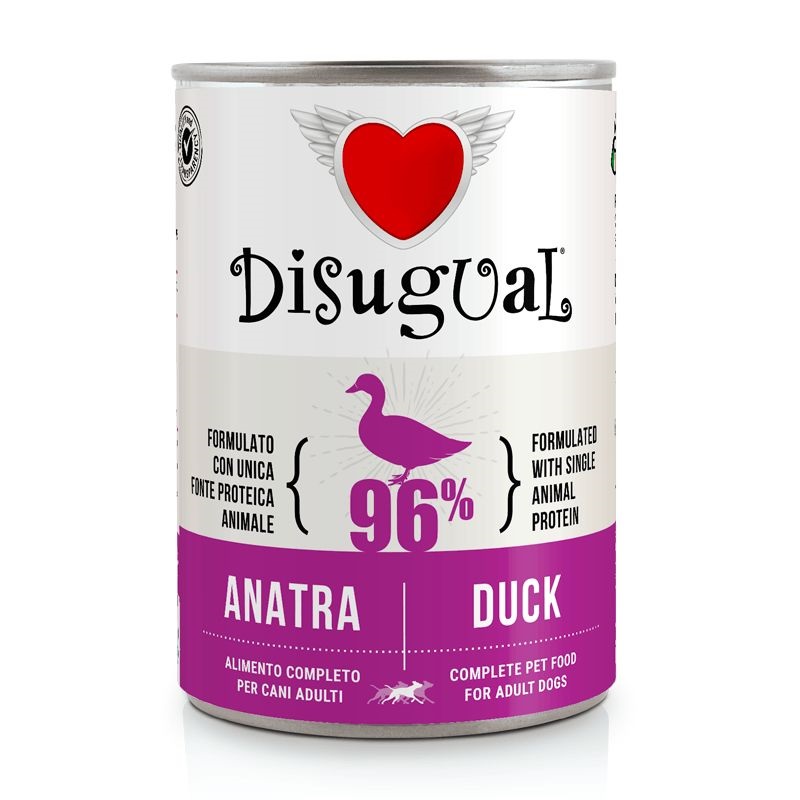 foto del prodotto disugual cane adulto monoproteico anatra lattina 400 gr