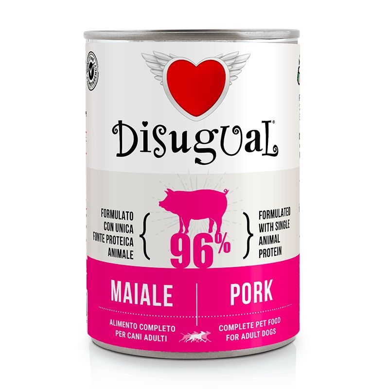 foto del prodotto disugual cane adulto monoproteico maiale lattina 400 gr