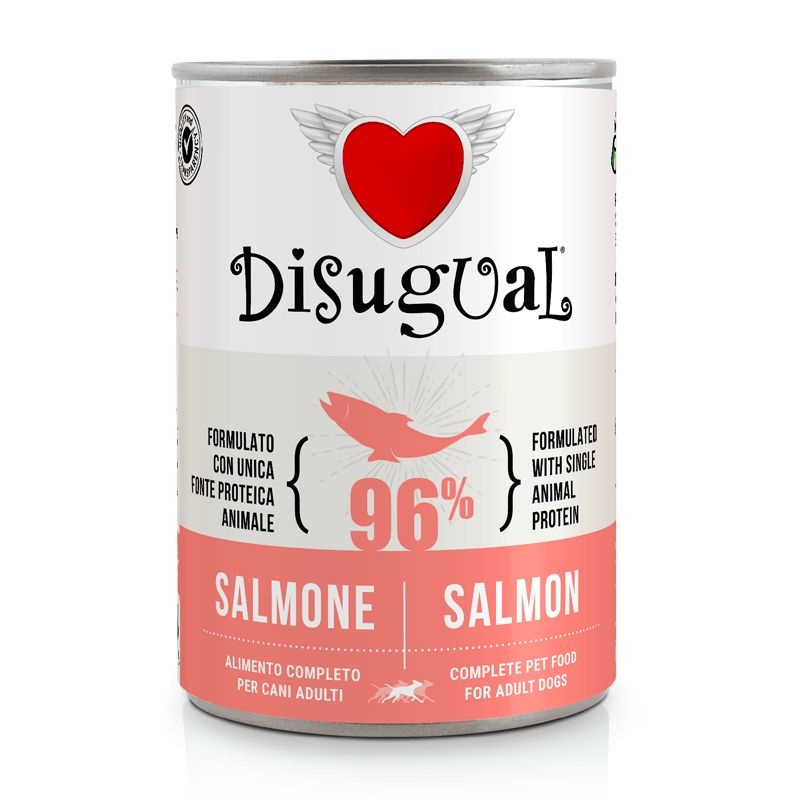 foto del prodotto disugual cane adulto monoproteico salmone lattina 400 gr