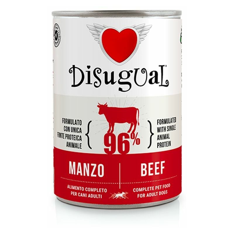 foto del prodotto disugual cane monoproteico lattina 400gr manzo